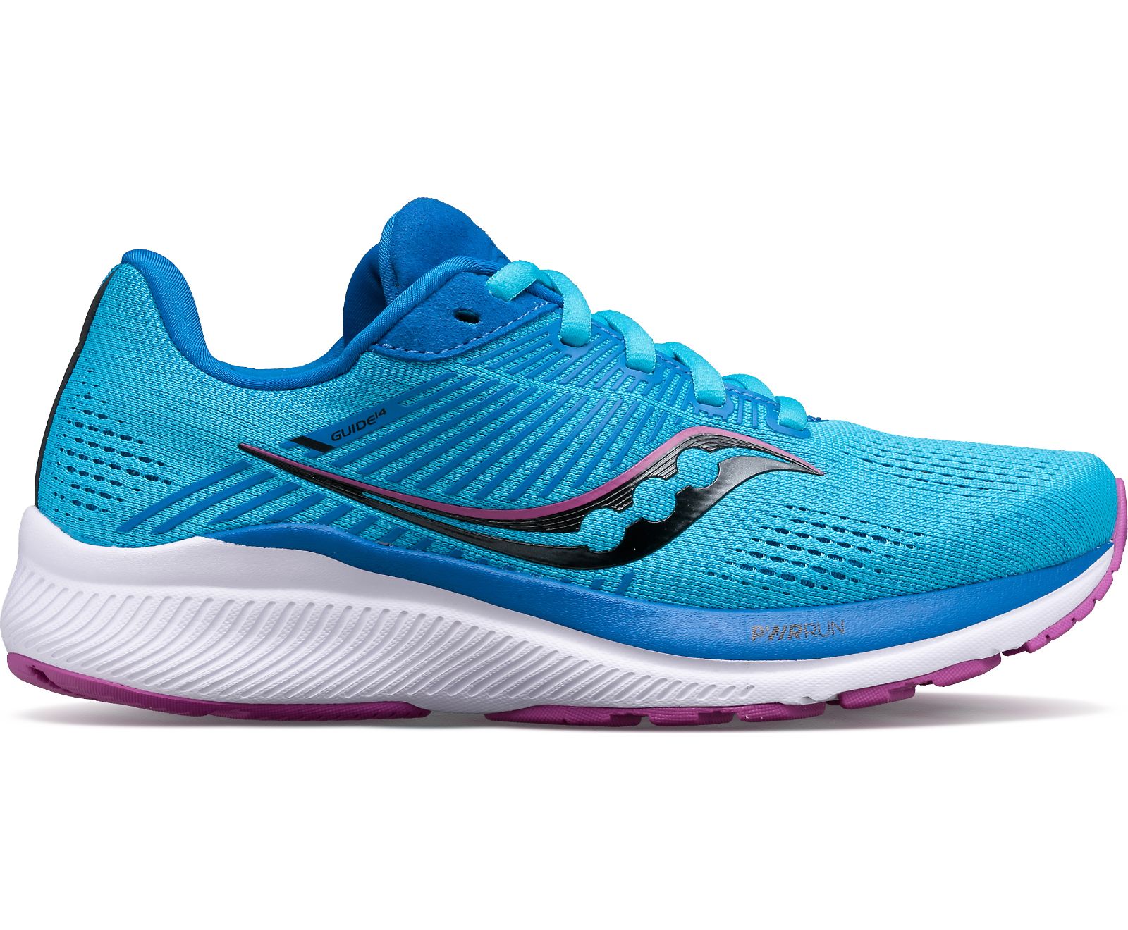 Women\'s Saucony Guide 14 Running Shoes Blue | Singapore 141AHKP